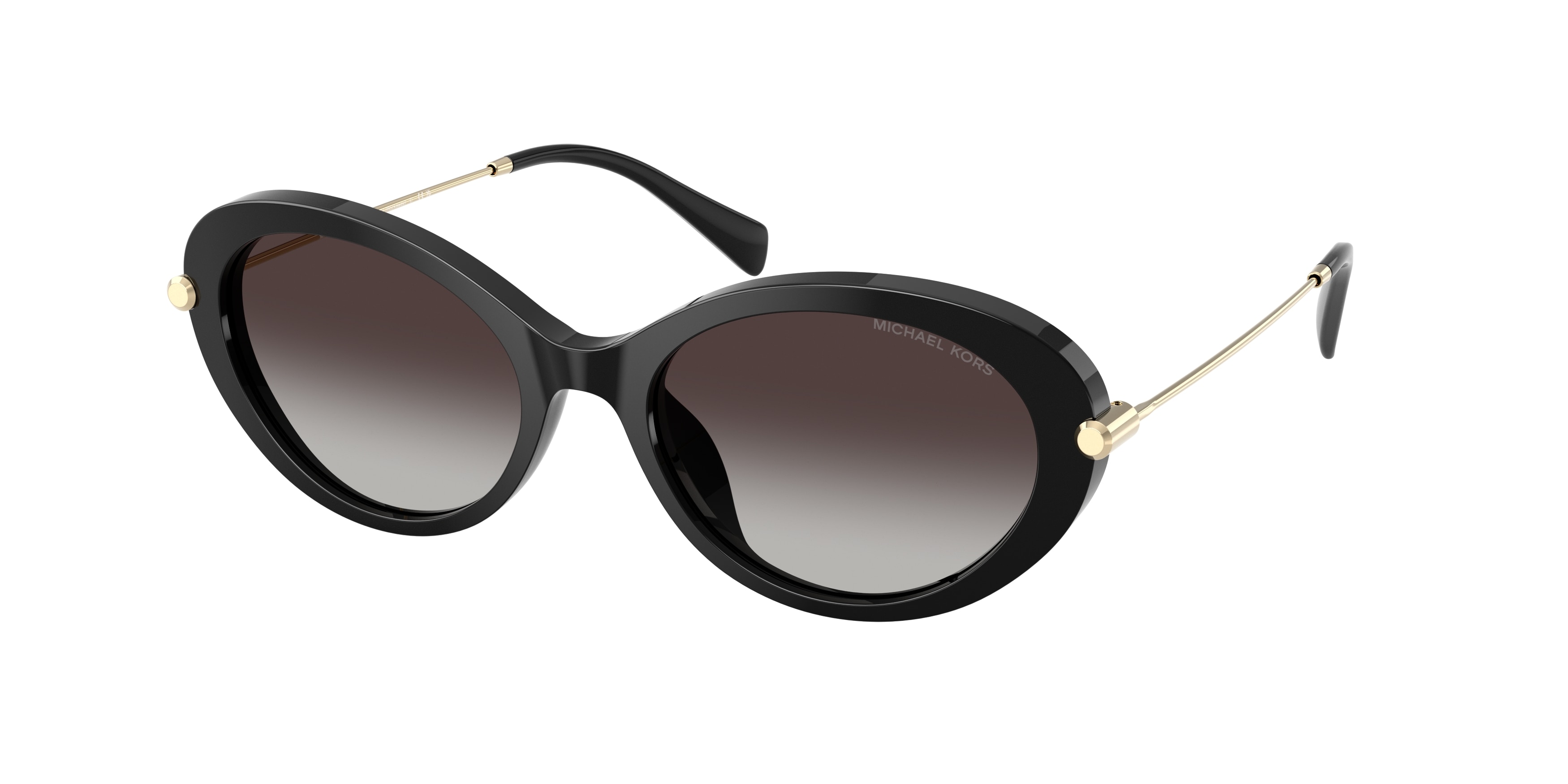 Michael Kors Damen MK2245U Rockaway 30058G Sonnenbrillen Acetat Schwarz Grau Rund Normal Schattiert-image